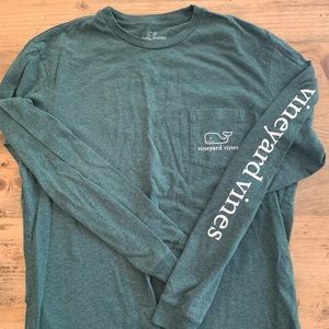 Long Sleeve Vineyard Vines pocket tee